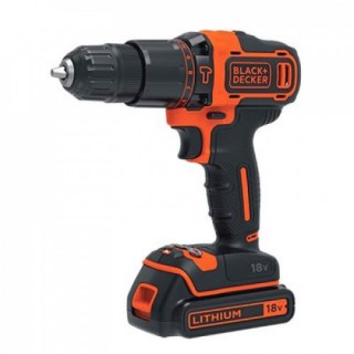 Винтоверт акумулаторен ударен BLACK&DECKER BDCHD18K