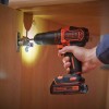 Винтоверт акумулаторен ударен BLACK&DECKER BDCHD18K