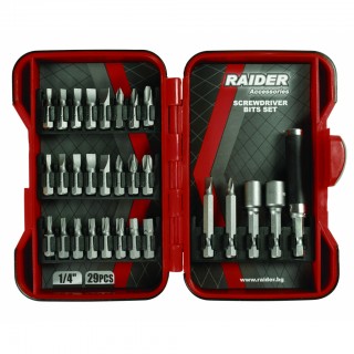 Комплект битове и накрайници RAIDER 29 части