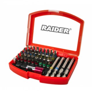 Комплект битове и магнитен държач RAIDER 42 части
