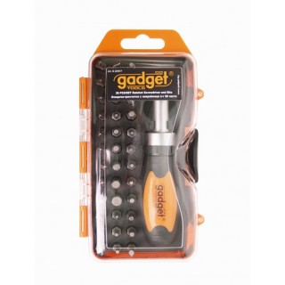 Отвертка тресчотка с накрайници GADGET - 38 части