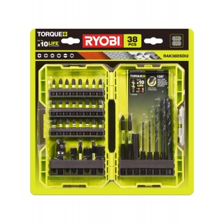 Комплект битове и свредла RYOBI RAK38DSDI2 - 38 части