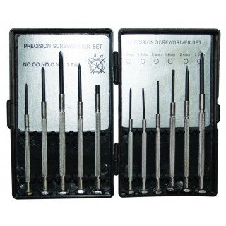 Часовникарски отвертки BASIC SKILLCO, 11 бр.