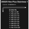 Комплект L-образни ключове WERA 3950/9 Hex-Plus