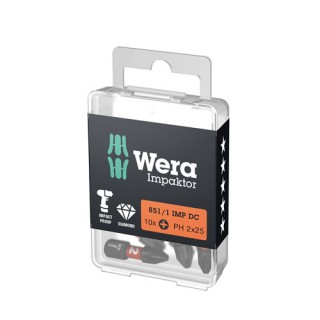 Комплект битове WERA 851/1 IMP PH2