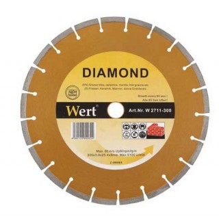 Диамантен диск за строителни материали WERT W2711-115