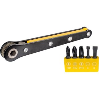 Комплект битове с мини тресчотка, 6 части TOPMASTER TMP