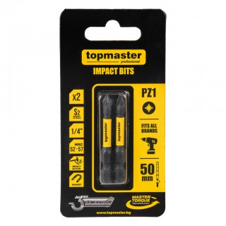 Накрайници ударни TOPMASTER 50mm PZ1, 2 броя