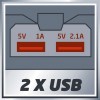 USB адаптер EINHELL Power X-Change TE-CP 18 Li - Solo
